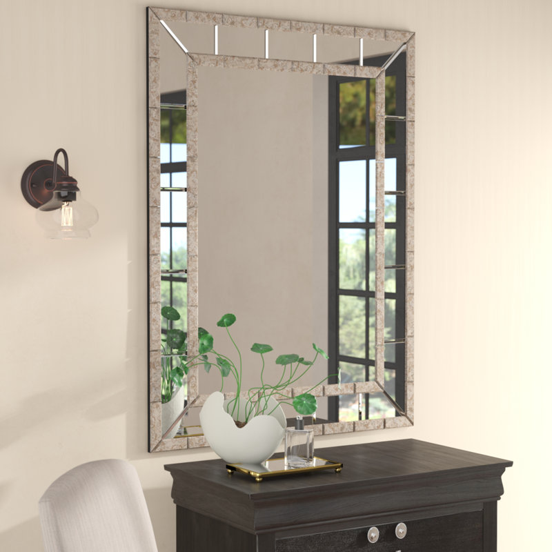 Darby Home Co Beveled Panel Wall Mirror & Reviews Wayfair